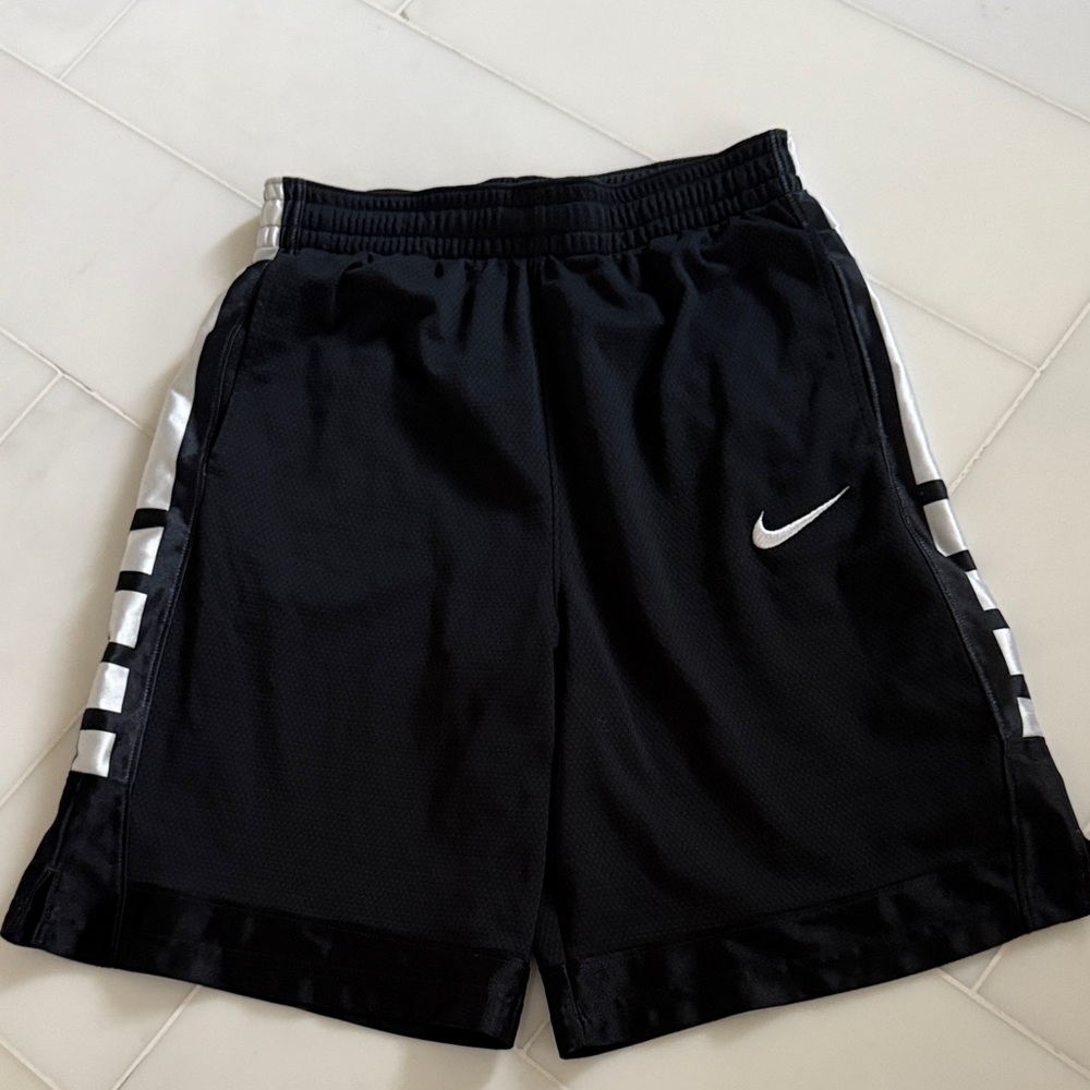 Nike Black Shorts with White Accents
